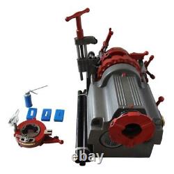 110V Electric Pipe Threader Machine Screwing Die 1/2 3 for Cutting, Reaming