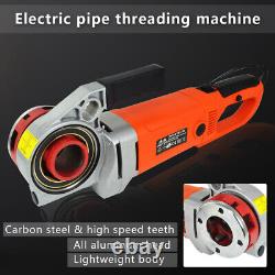 110v/220V 2300W Portable Electric Pipe Threader With 6 Dies Threading Machine