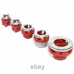 1/2 2 Portable Electric Pipe Threader with6 Dies Threading Machine 25 r / min