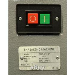 1/2 Inch 1 Inch Electric Pipe Cutter Deburrer Threading Machine