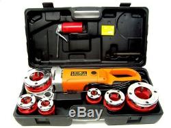 2000W Portable Electric Pipe Threader 6 Dies Threading Machine 1/2 to 2 HD NEW