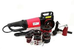 2000W Portable Electric Pipe Threader With 6 Dies Threading Machine 1/2 to 2