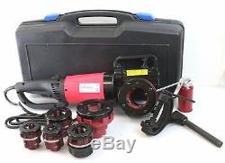 2000W Portable Electric Pipe Threader with 6 Dies Threading Machine 1/2 to 2 NPT
