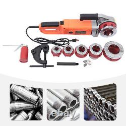 2300W Electric Pipe Threader Pipe Threading Machine 6 Dies 1/2-2 HD Pipe Cutter