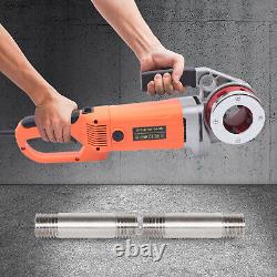 2300W Electric Pipe Threader Pipe Threading Machine 6 Dies 1/2-2 HD Pipe Cutter