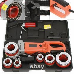 2300W Electric Pipe Threader Pipe Threading Machine 6 Dies 1/2-2 HD Pipe Cutter