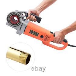 2300W Electric Pipe Threader Pipe Threading Machine 6 Dies 1/2-2 HD Pipe Cutter