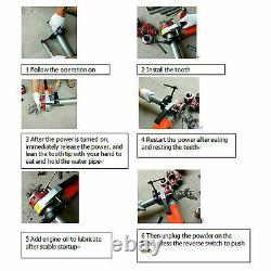 2300W Electric Pipe Threader Threading Machine With6 Dies 1/2 to 2 inches Clamps