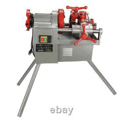 750W Pipe Threading Machine Electric (1/2-2) Electric Pipe Threader With 3 Leg