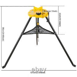 7.87inch Portable Tristand Pipe Chain Vise Base Machine Stand Holder Tripod