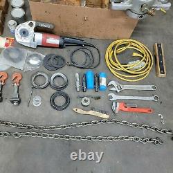 B-Too Water Pipe Drilling Tapping Machine With Ridgid 600 Driver Threader Mueller
