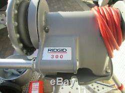 EXC RIDGID 300 T2 PIPE THREADER MACHINE Two 811 head 1/2-2 Complete set