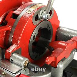 Electric Pipe Threader 1/2 2 Heavy Duty 750W With Support Threading Machine