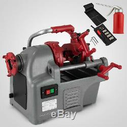 Electric Pipe Threader Machine 1/2''-3/4'' and 1'' Threading Cutter NPT 650W