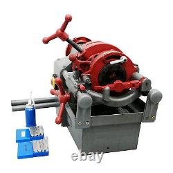 Electric Pipe Threading Machine 1/2-2Automatic Threader Cutter Upstanding USED