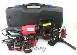 HD 2000W 110V 1/2 2 Portable Electric Pipe Threader with6 Dies Threading
