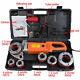 Handheld Electric Pipe Threader Threading Machine With6 Pipe Cutter 1/2 2 New