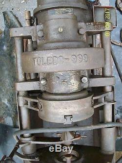 LOT OF 2 TOLEDO 999 ELECTRIC PIPE THREADING MACHINES and DIES