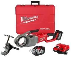 Milwaukee M18 Fuel One-Key Cordless Brushless Pipe Threader Kit with (2) 12.0Ah