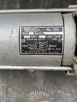 NICE Ridgid 700 Power Drive Pipe Threader Threading Machine with 1/2-2 Dies ED4U