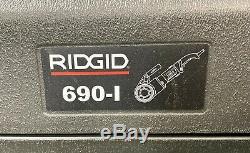 New Ridgid 680-I Hand Held Power Drive Kit Pipe Threading Machine 44923 with Case