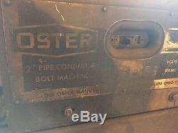 OSTER 655 Vintage Bolt Pipe Master Threader Machine Ornamental Iron Twister