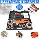 Portable Handheld Electric Pipe Threader With 6 Dies Threading Machine 220V 2300W
