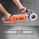 Portable Pipe Cutter Electric Pipe Threader Pipe Threading Device with Six Dies