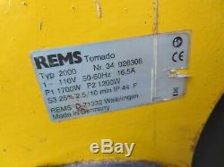 REMS Tornado 2000 1/2 2 Pipe Threader Threading Machine 110v FREE DELIVERY