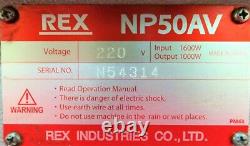 REX PIPE THREADER, ELECTRIC THREAD CUTTER MACHINE 1/2 to 2, NP-50-AV