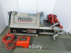 RIDGID 1224 Pipe Threader 1/2-4 Pipe Threading Machine 120 Volts # Made in USA