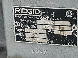 RIDGID 1224 Pipe Threader 1/2-4 Pipe Threading Machine 120 Volts # Made in USA