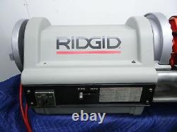 RIDGID 1224 Pipe Threading Machine 1/2 4 with 2 Die Heads 220 Volts 1Phase