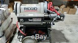RIDGID 1224 Pipe Threading Machine 26092 with 711 714 Die Heads and Extra Dies