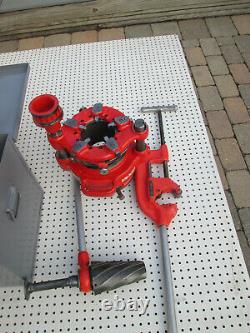 RIDGID 141 Receding Geared Threader with 744 adater FOR 2-1/2 TO 4