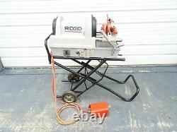 RIDGID 1822 Compact Auto Pipe Threader, Rolling Cart, 811a Die 1224, 300, 535