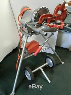 RIDGID 300 Pipe Threading Machine Complete With Carriage Oil Pan & Transport