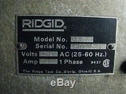 RIDGID 535 Pipe Threader 1/8 to 2 Threading Machine with Rolling Cart