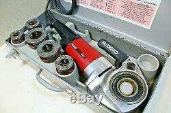 RIDGID 600 Pipe Threading Machine Power Drive Set with Case & Dies (100% TESTED)