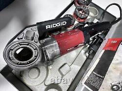 RIDGID 600 Power Pipe Threader Set With 4 Dies 1/2- 1 1/4 & Support Arm & Case