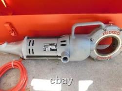 RIDGID 700 PIPE THREADER MACHINE With 6 DIEHEADS PLASTIC COATED PIPE 1/2 TO 2