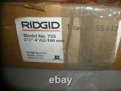 RIDGID 725 THREADING MACHINE GROOVER HEAD 2-1/2 -4/62-100mm 55447 NEW