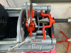RIDGID Model 93287, 535 Series Threading Machine with Rothenberger Stand