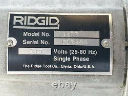 RIDGID No. 1177 Motor for 535 & 300 Thread Machines NEEDS REPAIR