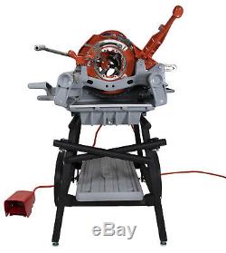 Reconditioned RIDGID 1224 Pipe Threading Machine with 711 714 150A Cart 26092