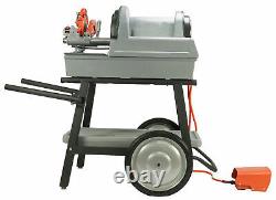 Reconditioned RIDGID 1822-I Auto Chuck Pipe Threader with 815A HSS Dies & Cart