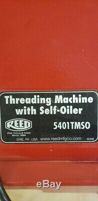 Reed 05365 5401TMSO Pipe Threading Machine 1/2 HP, 120V S. Phase, 60 Hz with Dies