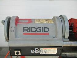 Ridgid 1224 1/2 4 120V Power Pipe Threader Threading Machine with Cart Used