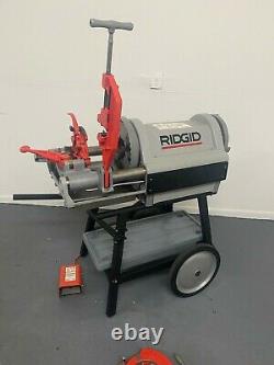 Ridgid 1224 Pipe Threader 1/2 4 with 3 Die Heads! FREE SHIPPING
