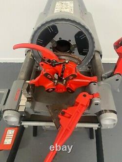 Ridgid 1224 Pipe Threader 1/2 4 with 3 Die Heads! FREE SHIPPING